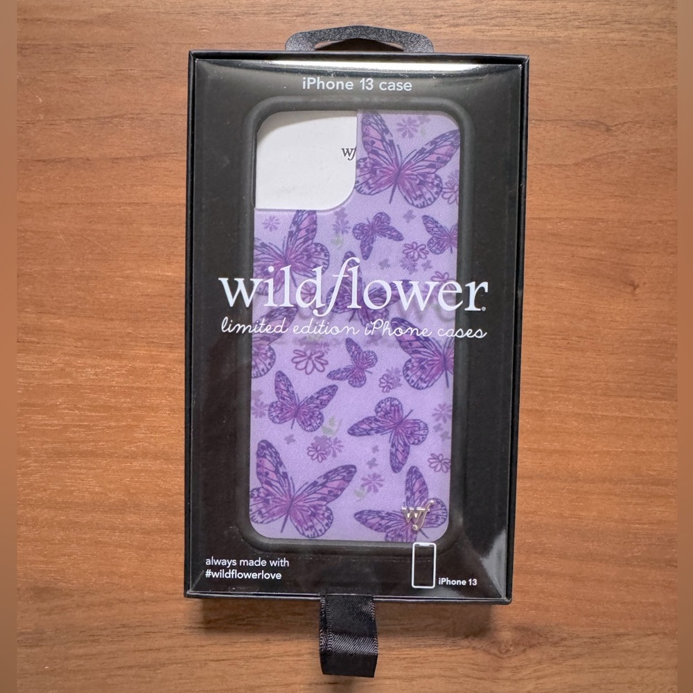 Wildflower iPhone 13 case Lavender Butterfly